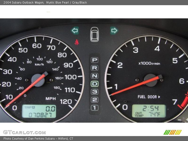 Mystic Blue Pearl / Gray/Black 2004 Subaru Outback Wagon