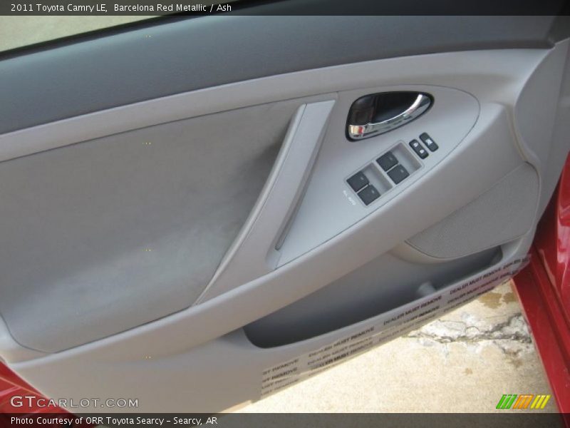 Barcelona Red Metallic / Ash 2011 Toyota Camry LE