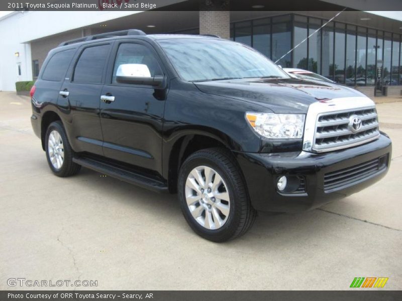Black / Sand Beige 2011 Toyota Sequoia Platinum