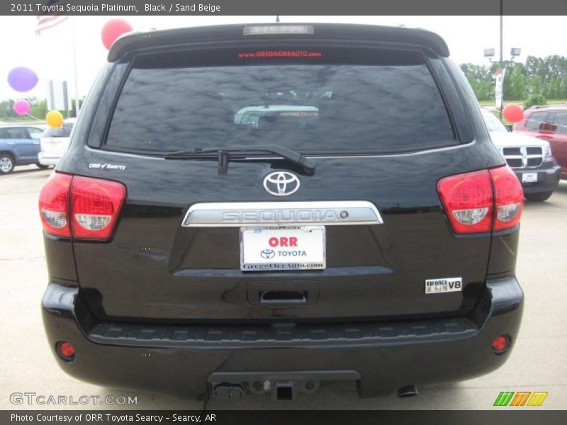 Black / Sand Beige 2011 Toyota Sequoia Platinum