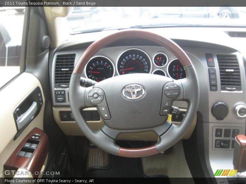 Black / Sand Beige 2011 Toyota Sequoia Platinum