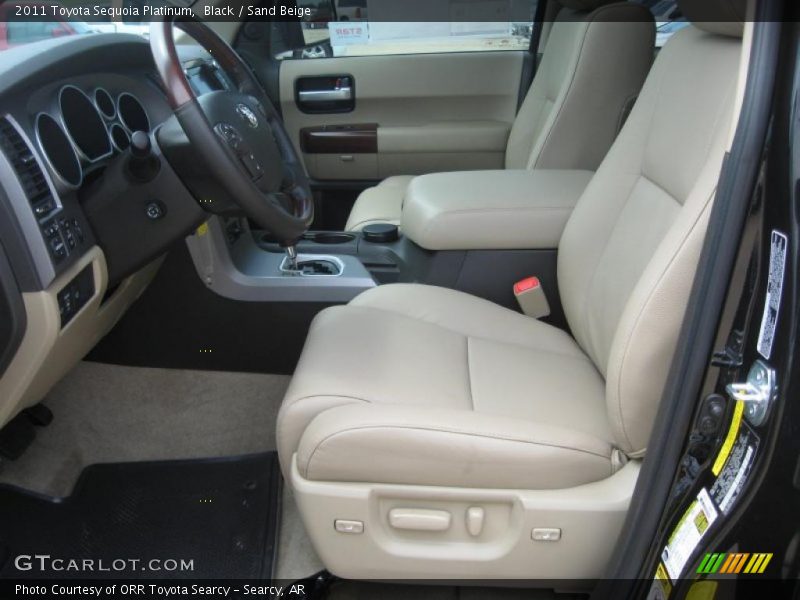 Black / Sand Beige 2011 Toyota Sequoia Platinum