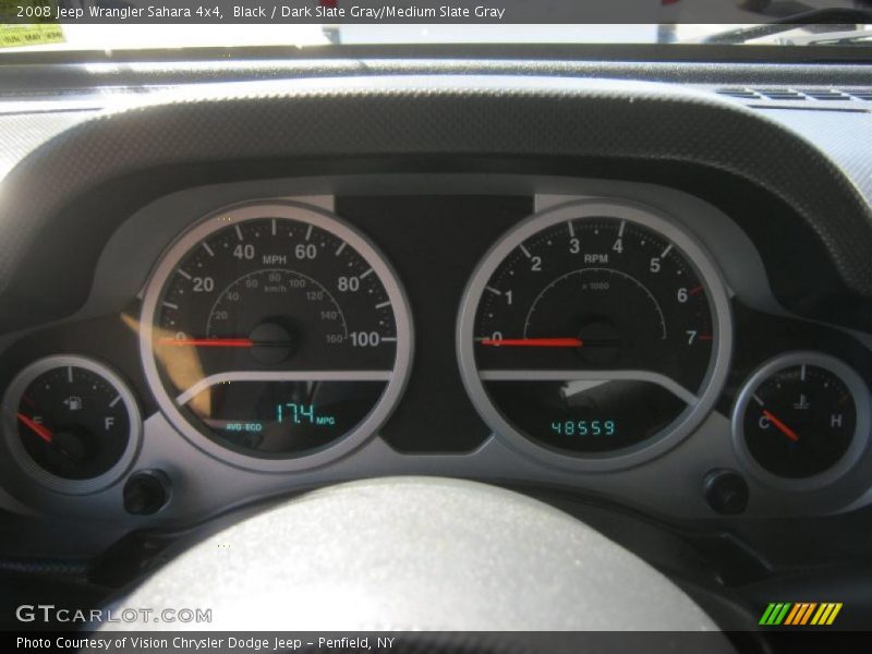 Black / Dark Slate Gray/Medium Slate Gray 2008 Jeep Wrangler Sahara 4x4
