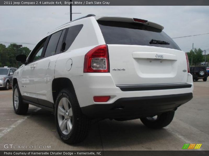 Bright White / Dark Slate Gray 2011 Jeep Compass 2.4 Latitude 4x4