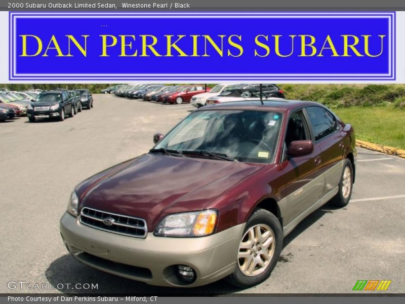 Winestone Pearl / Black 2000 Subaru Outback Limited Sedan