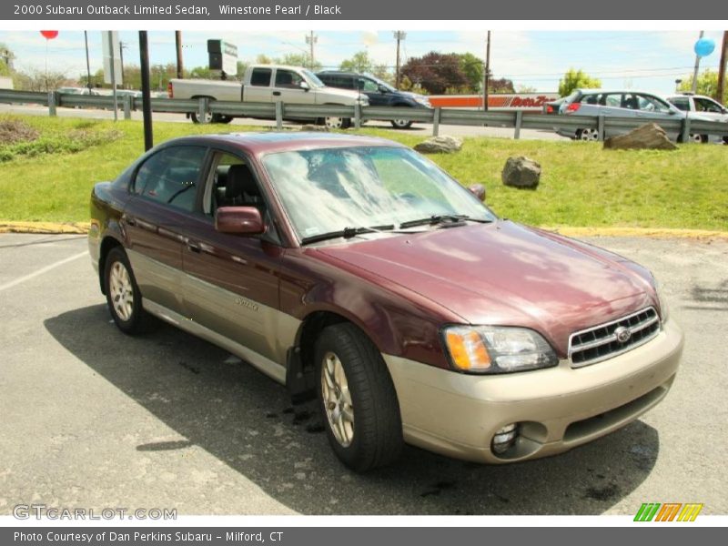 Winestone Pearl / Black 2000 Subaru Outback Limited Sedan