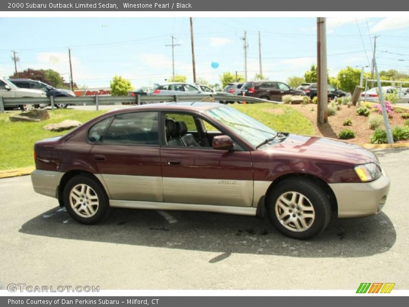 Winestone Pearl / Black 2000 Subaru Outback Limited Sedan