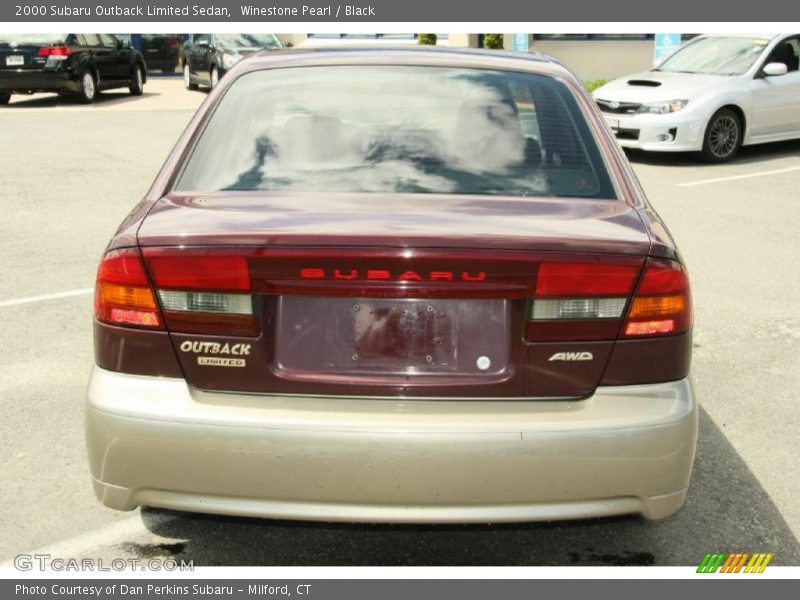 Winestone Pearl / Black 2000 Subaru Outback Limited Sedan