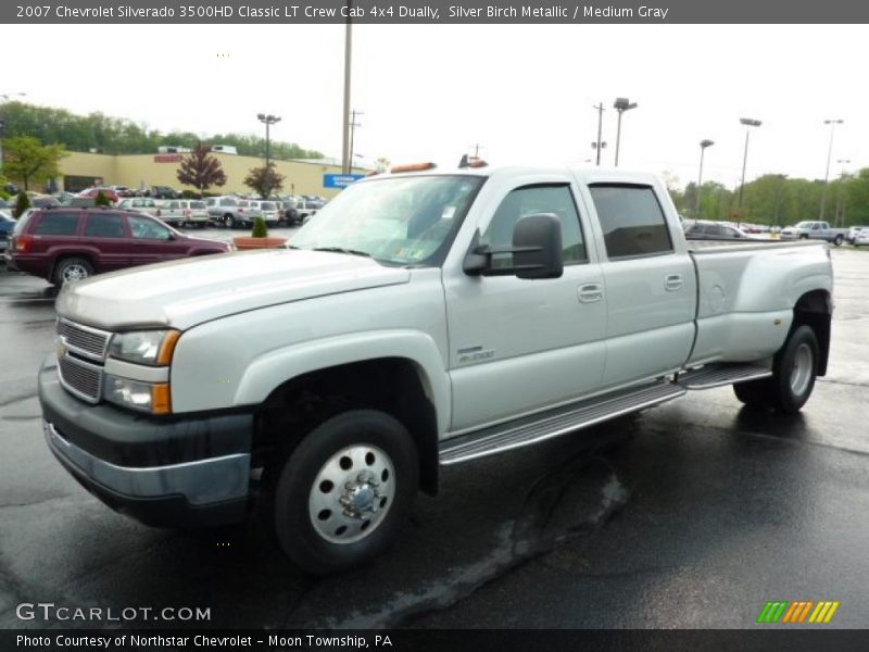 Silver Birch Metallic / Medium Gray 2007 Chevrolet Silverado 3500HD Classic LT Crew Cab 4x4 Dually