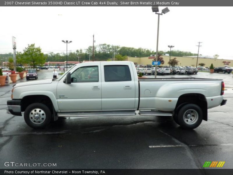 Silver Birch Metallic / Medium Gray 2007 Chevrolet Silverado 3500HD Classic LT Crew Cab 4x4 Dually
