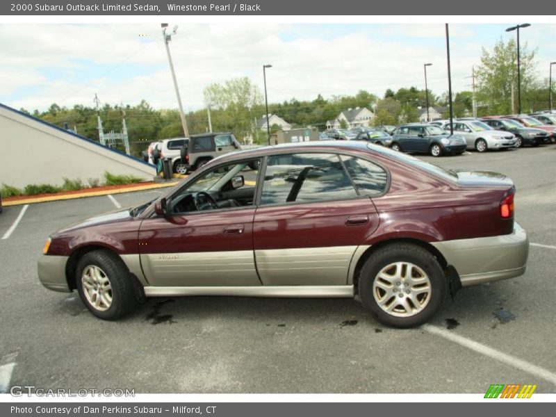 Winestone Pearl / Black 2000 Subaru Outback Limited Sedan