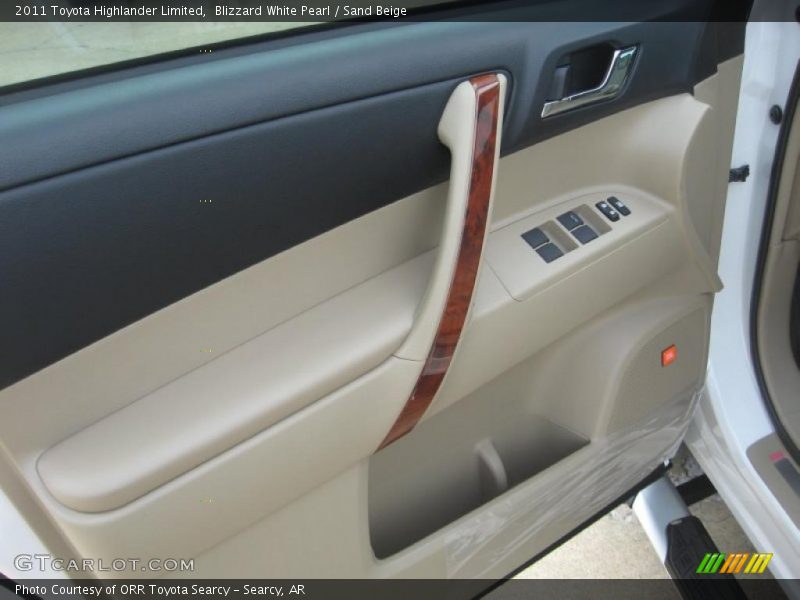 Blizzard White Pearl / Sand Beige 2011 Toyota Highlander Limited