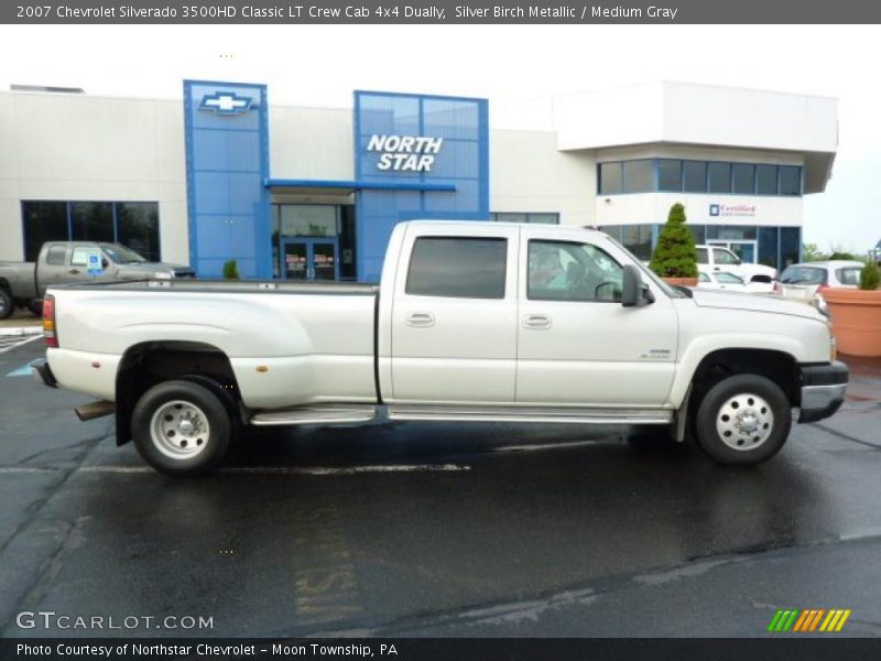 Silver Birch Metallic / Medium Gray 2007 Chevrolet Silverado 3500HD Classic LT Crew Cab 4x4 Dually