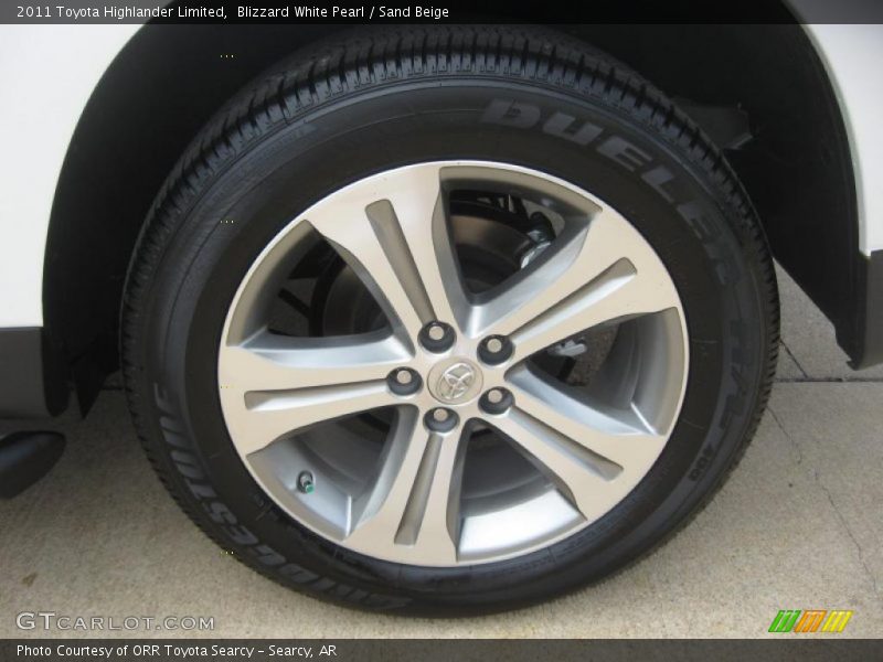 Blizzard White Pearl / Sand Beige 2011 Toyota Highlander Limited