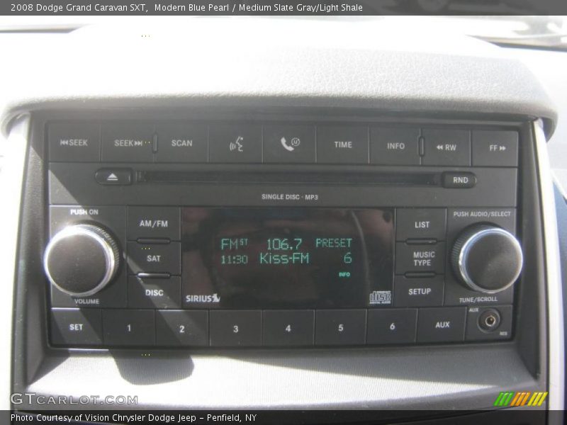 Modern Blue Pearl / Medium Slate Gray/Light Shale 2008 Dodge Grand Caravan SXT