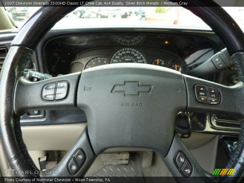 Silver Birch Metallic / Medium Gray 2007 Chevrolet Silverado 3500HD Classic LT Crew Cab 4x4 Dually