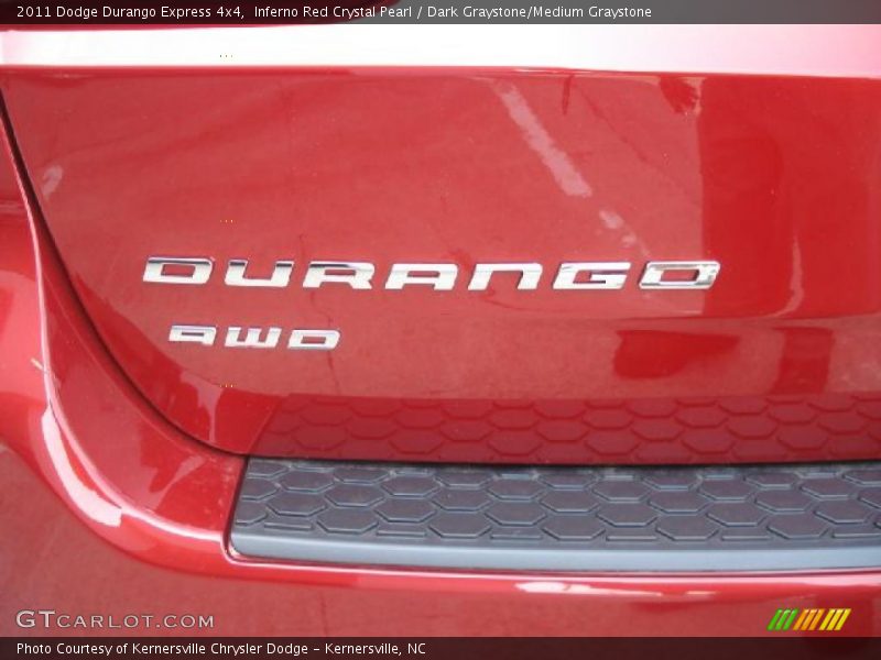 Inferno Red Crystal Pearl / Dark Graystone/Medium Graystone 2011 Dodge Durango Express 4x4