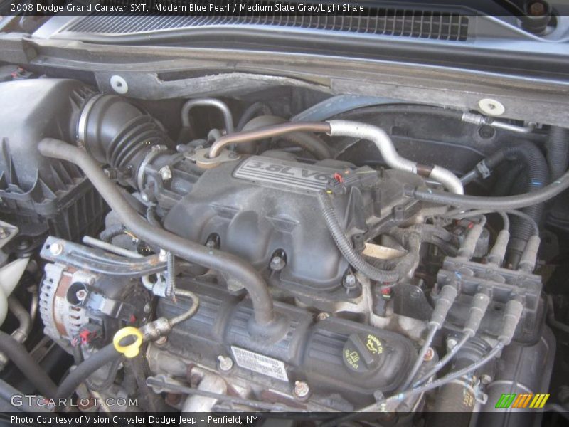 Modern Blue Pearl / Medium Slate Gray/Light Shale 2008 Dodge Grand Caravan SXT