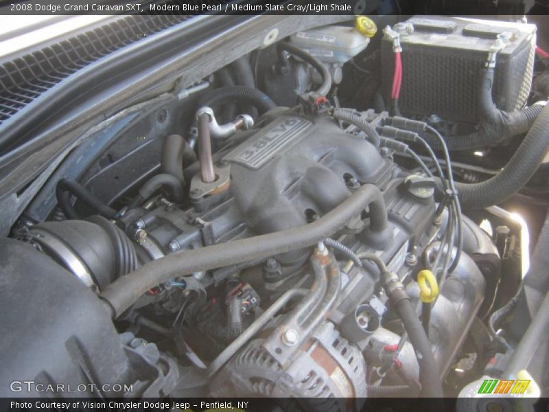 Modern Blue Pearl / Medium Slate Gray/Light Shale 2008 Dodge Grand Caravan SXT