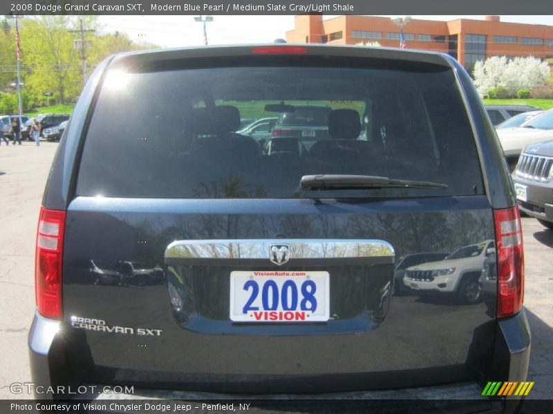 Modern Blue Pearl / Medium Slate Gray/Light Shale 2008 Dodge Grand Caravan SXT