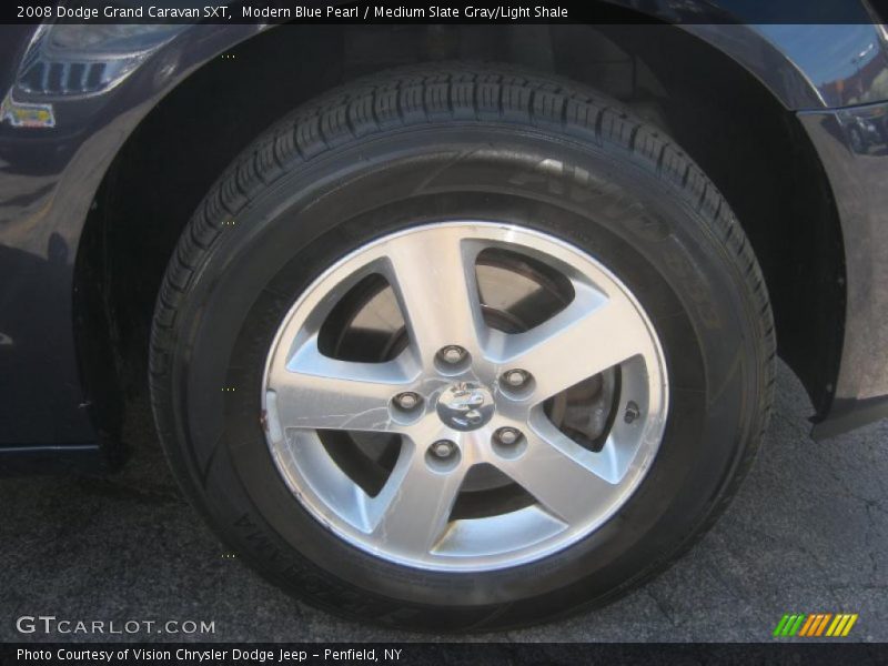 Modern Blue Pearl / Medium Slate Gray/Light Shale 2008 Dodge Grand Caravan SXT