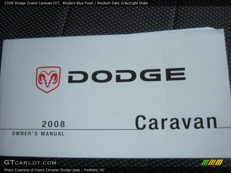 Modern Blue Pearl / Medium Slate Gray/Light Shale 2008 Dodge Grand Caravan SXT