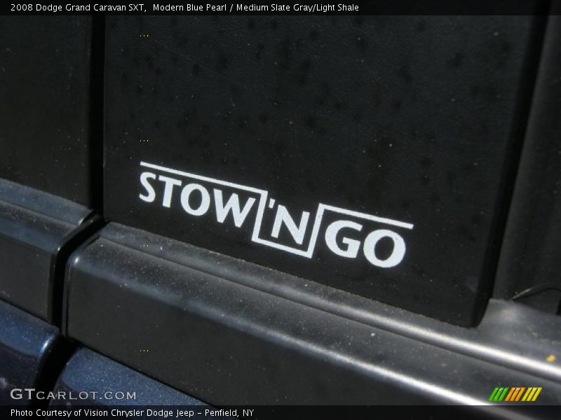 Modern Blue Pearl / Medium Slate Gray/Light Shale 2008 Dodge Grand Caravan SXT