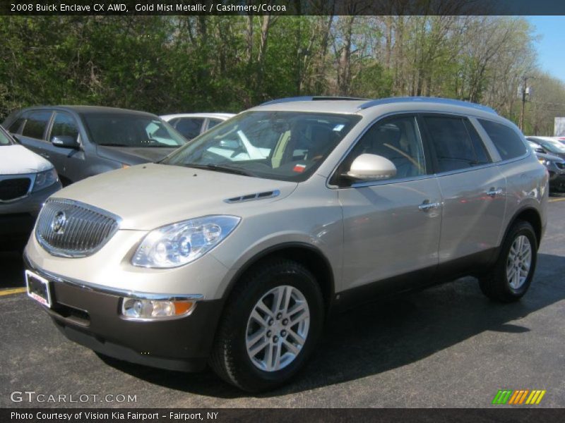 Gold Mist Metallic / Cashmere/Cocoa 2008 Buick Enclave CX AWD