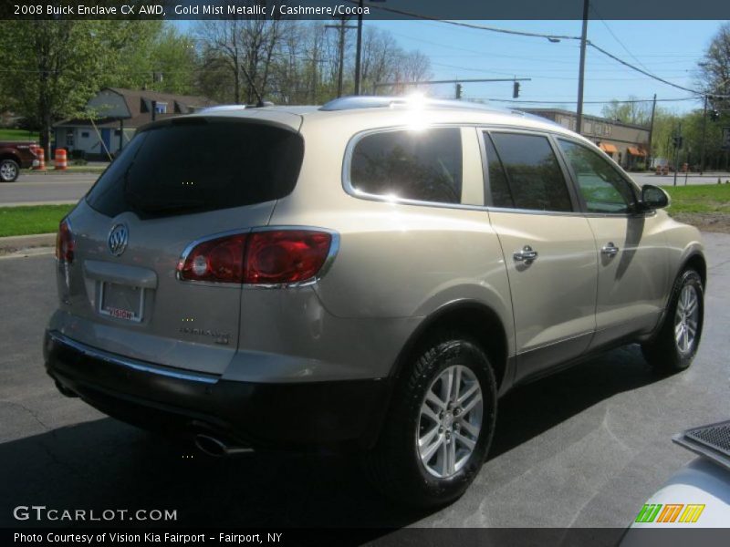 Gold Mist Metallic / Cashmere/Cocoa 2008 Buick Enclave CX AWD