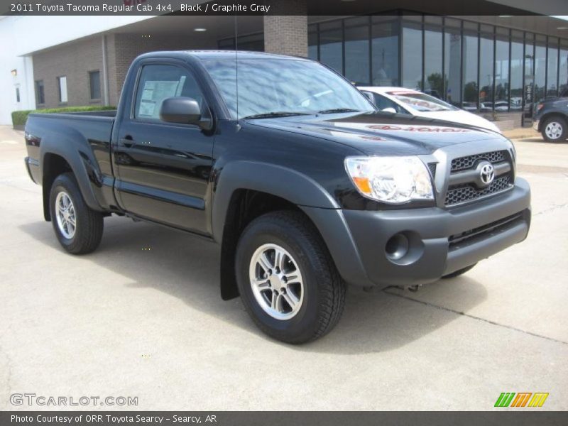 Black / Graphite Gray 2011 Toyota Tacoma Regular Cab 4x4