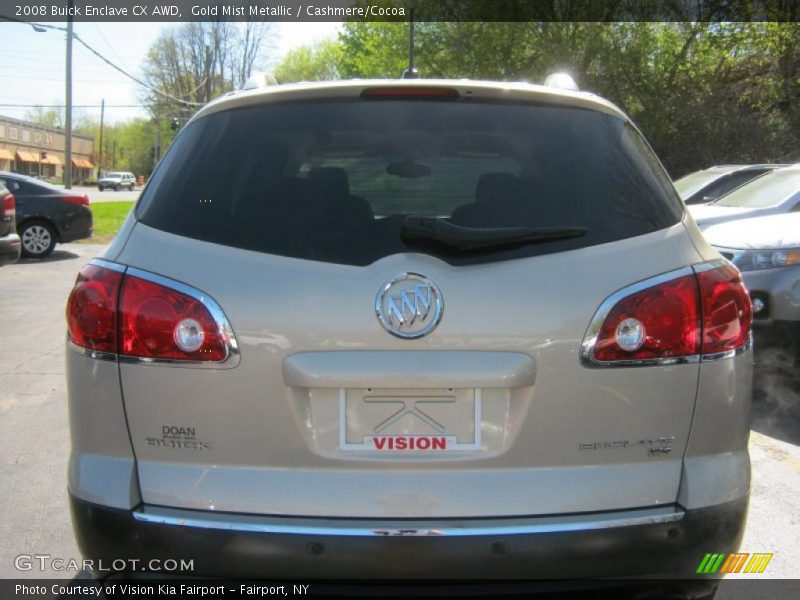 Gold Mist Metallic / Cashmere/Cocoa 2008 Buick Enclave CX AWD
