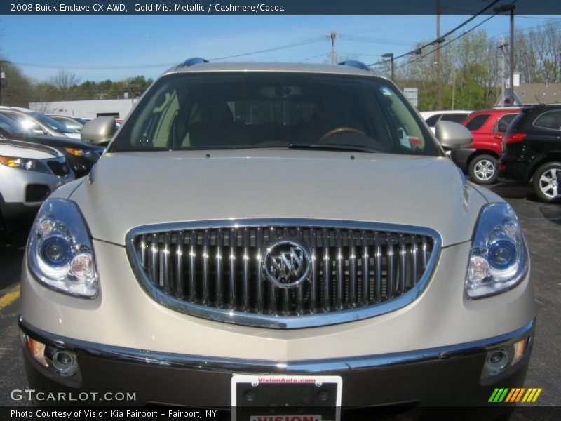 Gold Mist Metallic / Cashmere/Cocoa 2008 Buick Enclave CX AWD