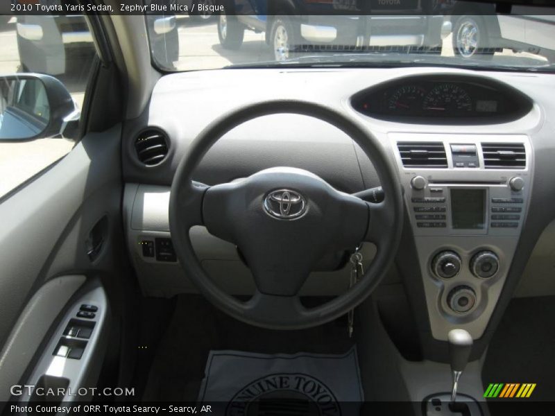 Zephyr Blue Mica / Bisque 2010 Toyota Yaris Sedan
