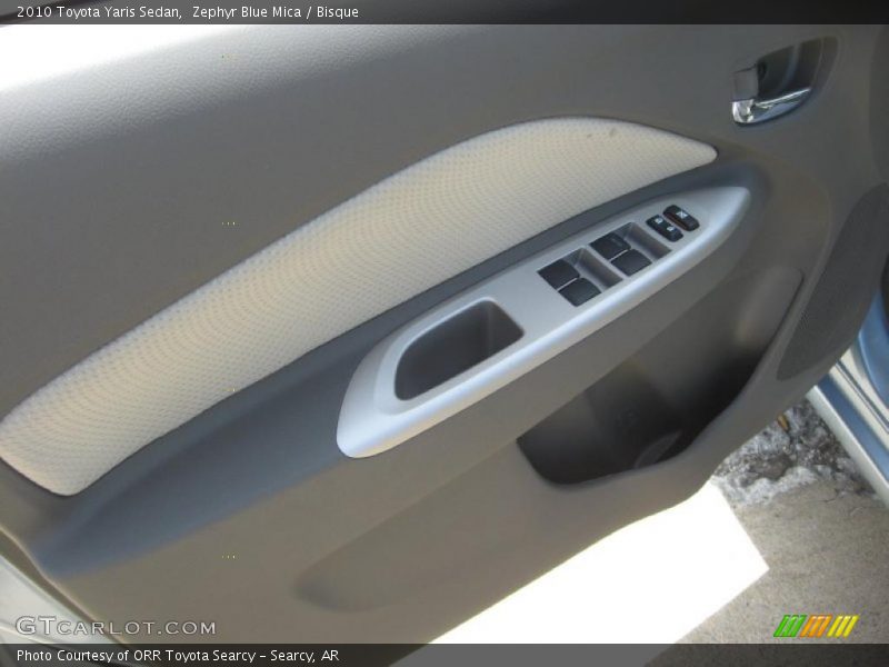 Zephyr Blue Mica / Bisque 2010 Toyota Yaris Sedan