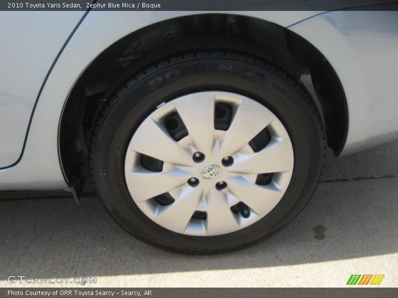 Zephyr Blue Mica / Bisque 2010 Toyota Yaris Sedan