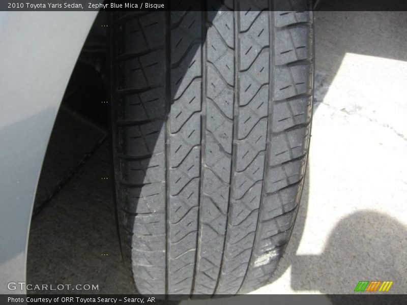 Zephyr Blue Mica / Bisque 2010 Toyota Yaris Sedan