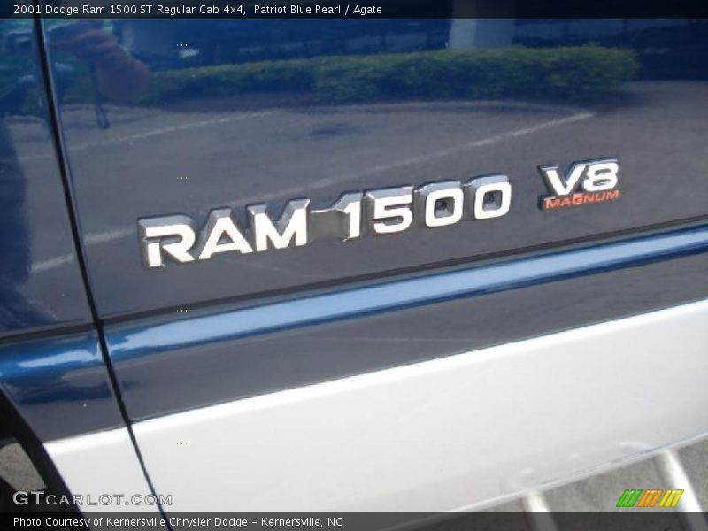 Patriot Blue Pearl / Agate 2001 Dodge Ram 1500 ST Regular Cab 4x4