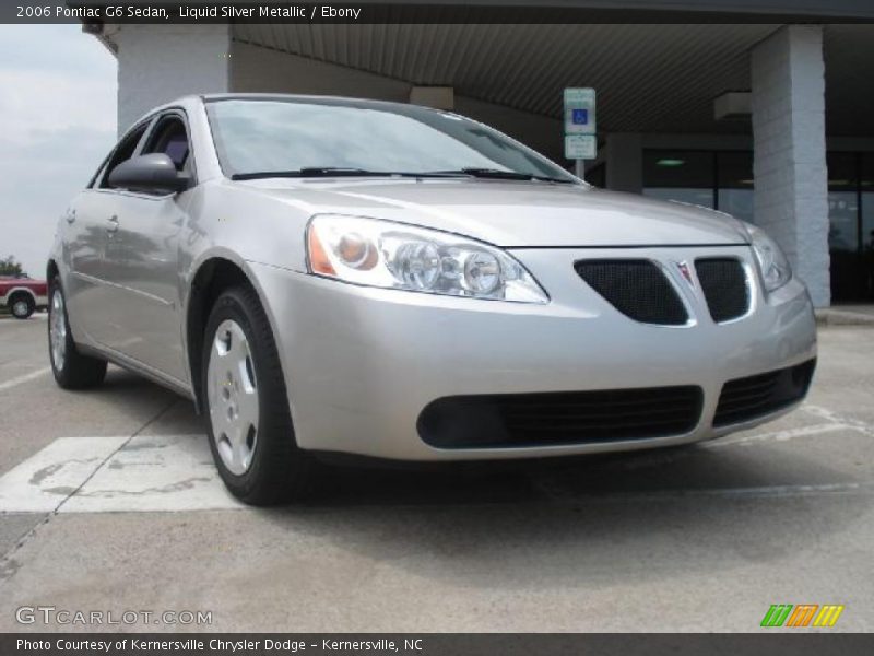 Liquid Silver Metallic / Ebony 2006 Pontiac G6 Sedan