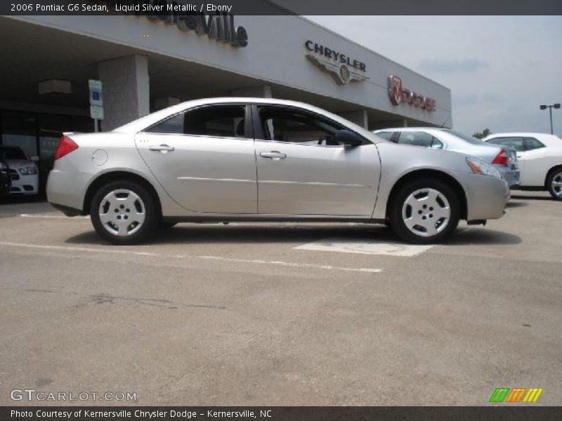 Liquid Silver Metallic / Ebony 2006 Pontiac G6 Sedan