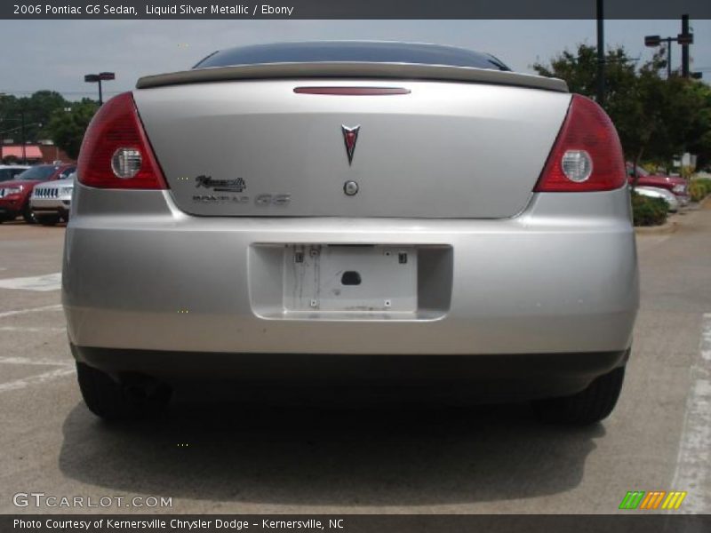 Liquid Silver Metallic / Ebony 2006 Pontiac G6 Sedan
