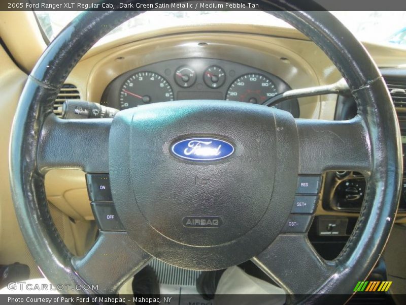 Dark Green Satin Metallic / Medium Pebble Tan 2005 Ford Ranger XLT Regular Cab