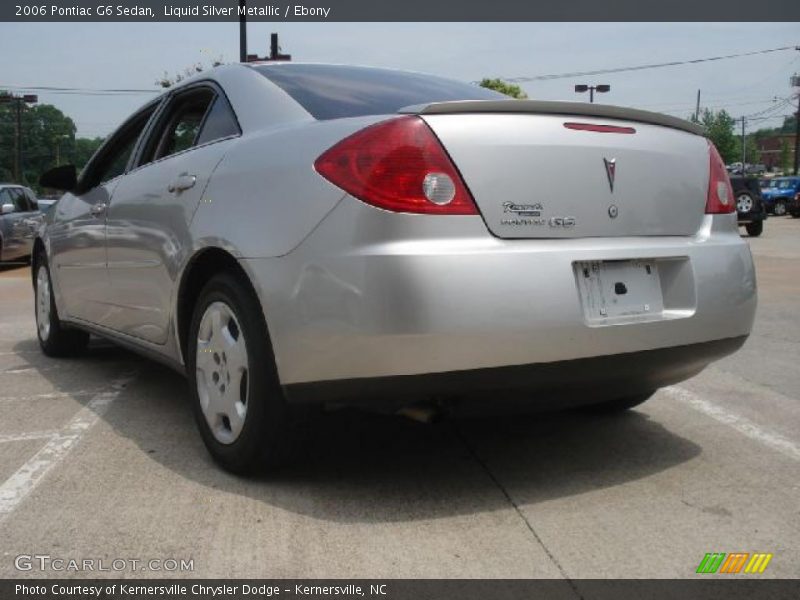 Liquid Silver Metallic / Ebony 2006 Pontiac G6 Sedan