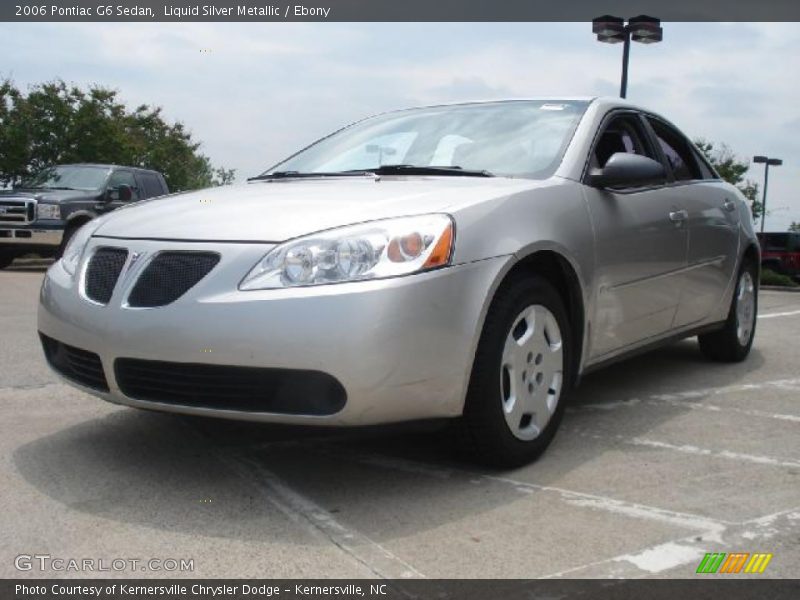 Liquid Silver Metallic / Ebony 2006 Pontiac G6 Sedan