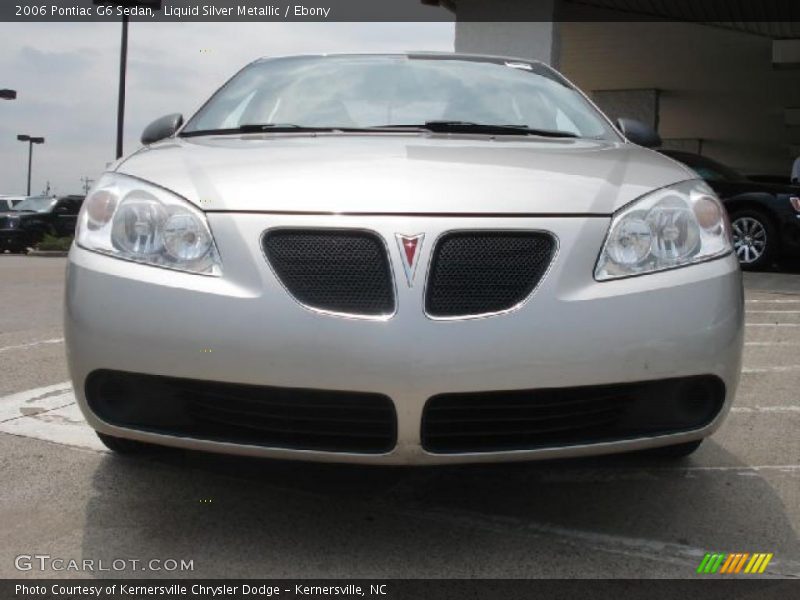 Liquid Silver Metallic / Ebony 2006 Pontiac G6 Sedan