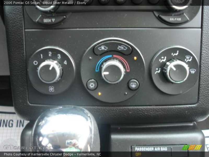Liquid Silver Metallic / Ebony 2006 Pontiac G6 Sedan