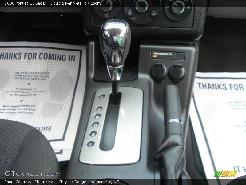 Liquid Silver Metallic / Ebony 2006 Pontiac G6 Sedan