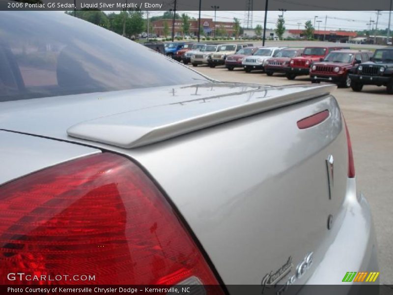Liquid Silver Metallic / Ebony 2006 Pontiac G6 Sedan