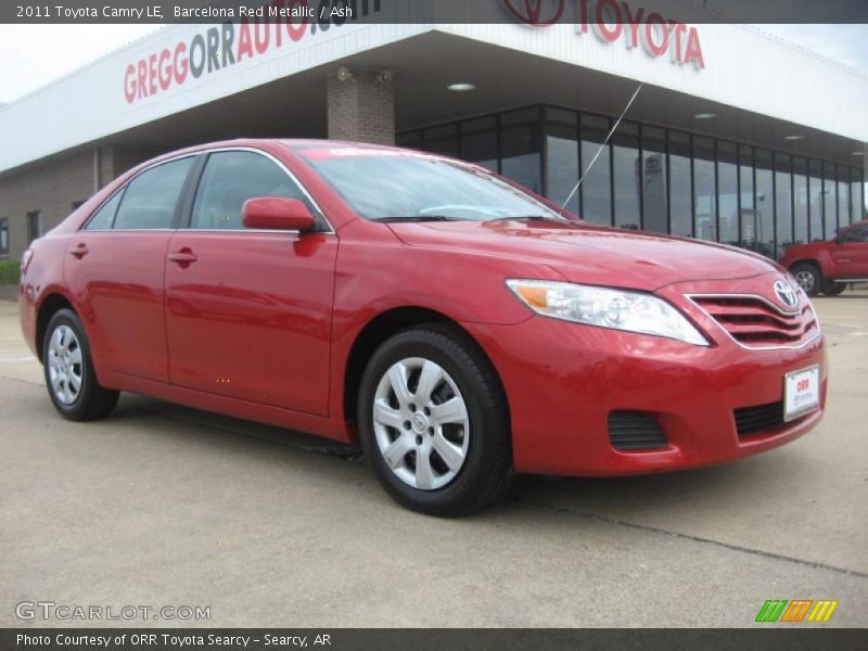 Barcelona Red Metallic / Ash 2011 Toyota Camry LE