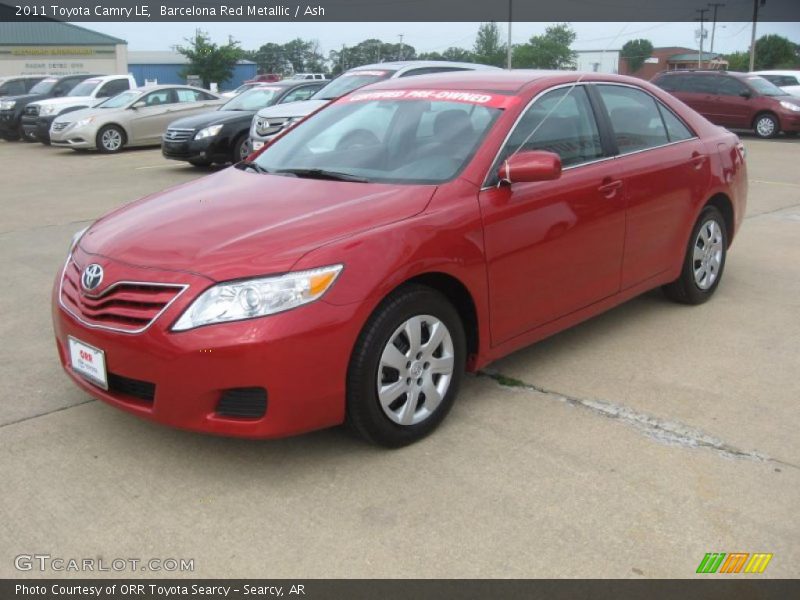 Barcelona Red Metallic / Ash 2011 Toyota Camry LE