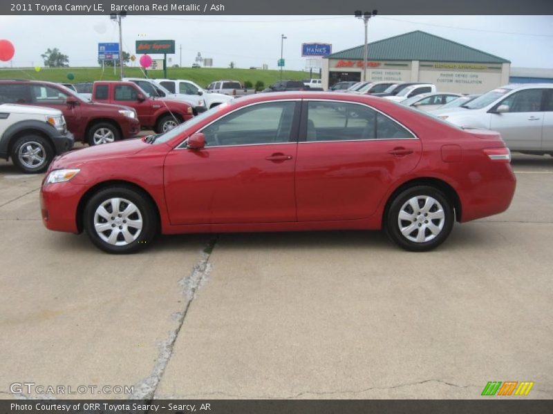 Barcelona Red Metallic / Ash 2011 Toyota Camry LE